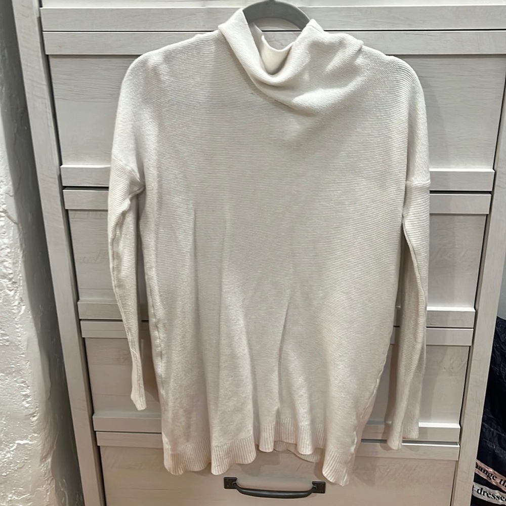 White sweater dress bought on an online boutique.